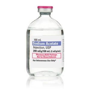 ReplacementPreparationSodiumAcetate,PreservativeFree2mEq/mLIntravenousInjectionPharmacyBulkPackage100mL