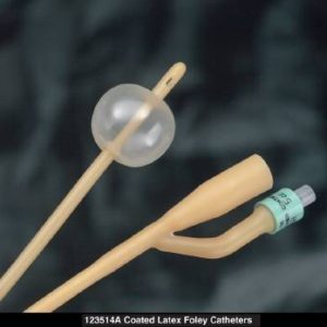 Foley Catheter Bardia® 2-Way Standard Tip 5 cc Balloon 16 Fr. Silicone Coated Latex