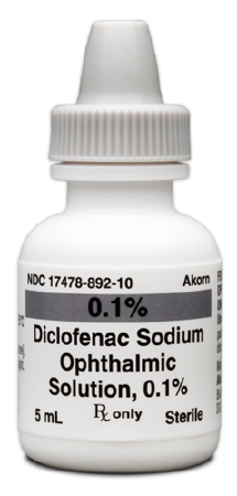 Diclofenac Sodium 0.1% Ophthalmic Drops Bottle 5 mL | GIS Medical and