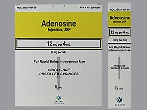 Adenosine,PreservativeFree3mg/mLIntravenousInjectionPrefilledSyringe4mL