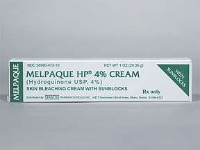 MelpaqueHP®Hydroquinone/FerricOxide4%TopicalCreamTube1oz.