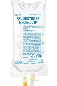 Dextrose/Water,PreservativeFree5%IntravenousIVSolutionFlexibleBag250mL