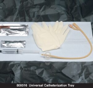 Indwelling Catheter Tray Bardia? Foley 16 Fr. 5 cc Balloon Silicone Coated Latex