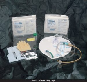 Indwelling Catheter Tray Bardia® Foley 18 Fr. 5 cc Balloon Silicone Elastomer