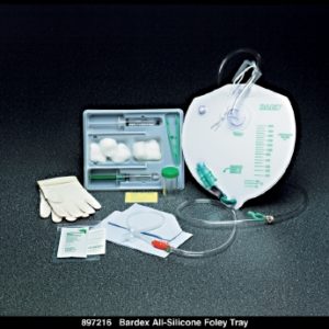 Indwelling Catheter Tray Bardia® Foley 16 Fr. 5 cc Balloon Silicone