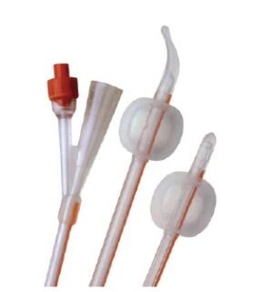 Foley Catheter Folysil® 2-Way Coude Tip 5 - 15 cc Balloon 16 Fr. Silicone