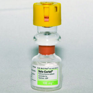 Solu-Cortef? Hydrocortisone Sodium Succinate, Preservative Free 100 mg / 2 mL Intramuscular or Intravenous Injection Vial 2 mL