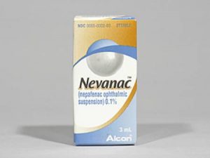 Nevanac™Nepafenac 0.1% Ophthalmic Drops Bottle 3 mL