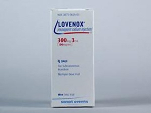 Lovenox® Enoxaparin Sodium 100 mg / mL Subcutaneous Injection Multiple Dose Vial 3 mL