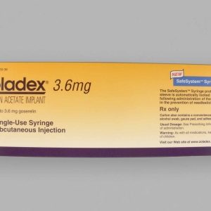 Zoladex* Goserelin Acetate 3.6 mg, 1 Month Subcutaneous Implant Prefilled Syringe 1 Implant