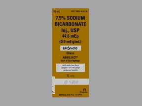 Sodium Bicarbonate, Preservative Free 7.5%, 0.9 mEq / mL Intravenous Injection Prefilled Syringe 50 mL