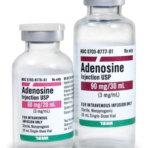 Adenosine, Preservative Free 3 mg / mL Intravenous Injection Single Dose Vial 20 mL