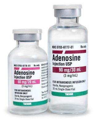 Adenosine, Preservative Free 3 mg / mL Intravenous Injection Single Dose Vial 20 mL