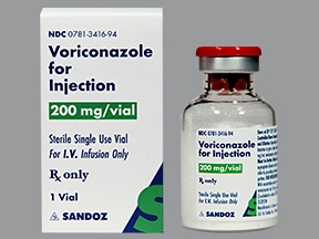 Voriconazole, Preservative Free 200 mg Intravenous Injection Single Dose Vial