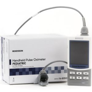 Pediatric Handheld Pulse Oximeter McKesson Battery Operated Audible and Visual Alarm