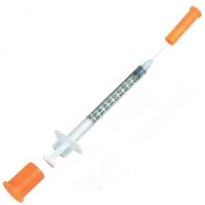 Insulin Syringe with Needle Comfort Point™ 0.5 mL 30 Gauge 5/16 Inch Attached Needle Without Safety