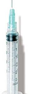 Syringe with Hypodermic Needle ExelInt? 3 mL 23 Gauge 1-1/2 Inch Detachable Needle Without Safety