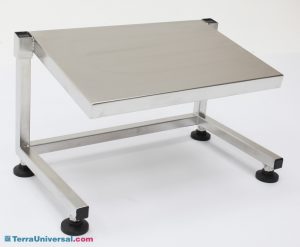 Foot Rest; Adjustable, Electropolished Stainless Steel