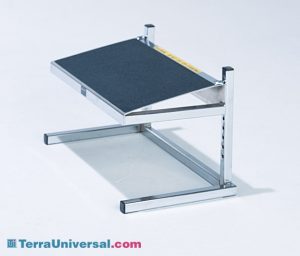 Foot Rest; Adjustable, Chrome Plated