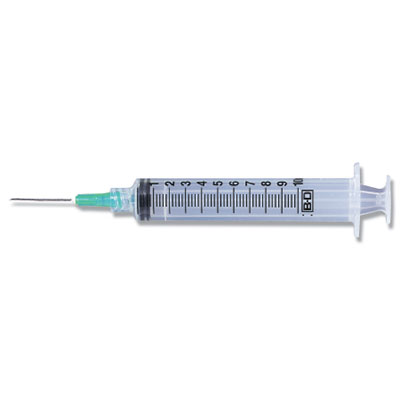 Syringe with Hypodermic Needle PrecisionGlide™ 10 mL 20 Gauge 1 Inch Detachable Needle Without Safety