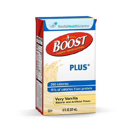 Oral Supplement Boost® Plus Very Vanilla 8 oz. Tetra Brik® Ready to Use