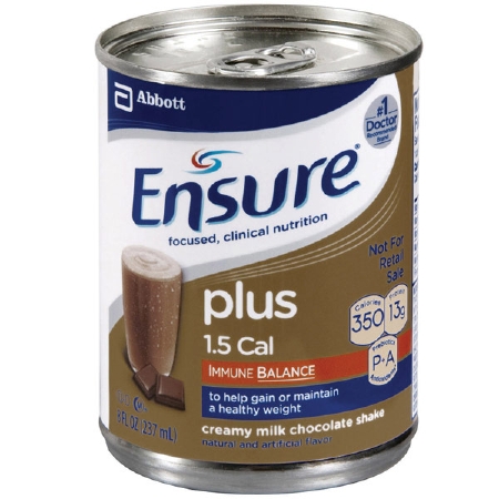 Oral Supplement Ensure® Plus Chocolate 8 oz. Can Ready to Use