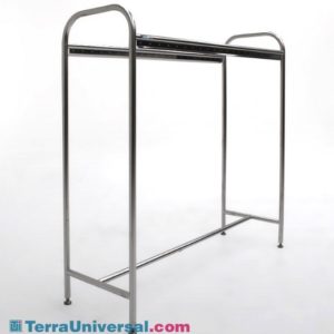 Rack, Garment Storage, UltraClean SS Cylinder Tube Frame, Single-Rack
