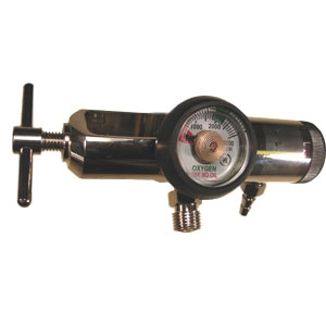 Oxygen Regulator Solid Brass with Chrome Finish 0-25 LPM