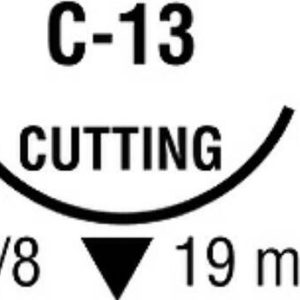 Suture with Needle Monosof?~Dermalon?