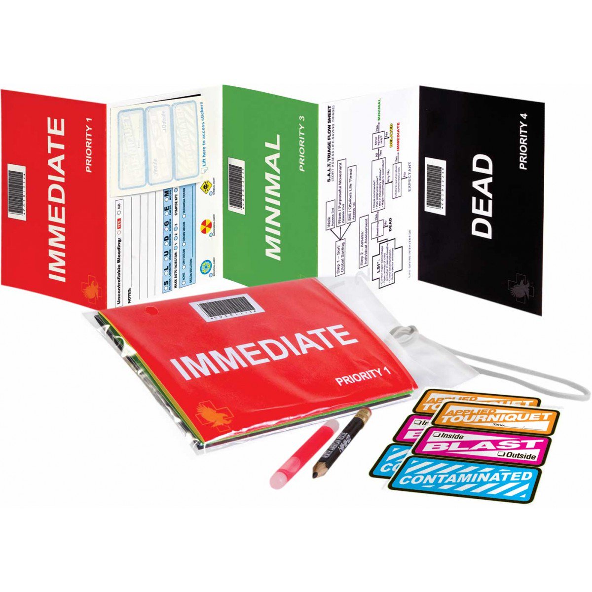 Triage Tag T2 Tag® For Emergency Sites 1/4 X 3-1/4 X 5-3/5 Inch 20 per Case