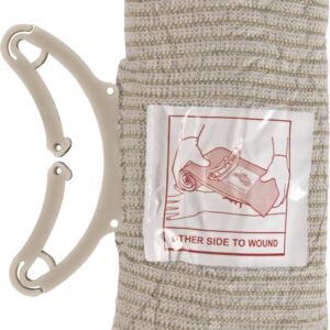 Trauma Pressure Dressing with Wrap ETD™ 25-1/2 Inch Length Closure Bar Tan Sterile Standard Compression