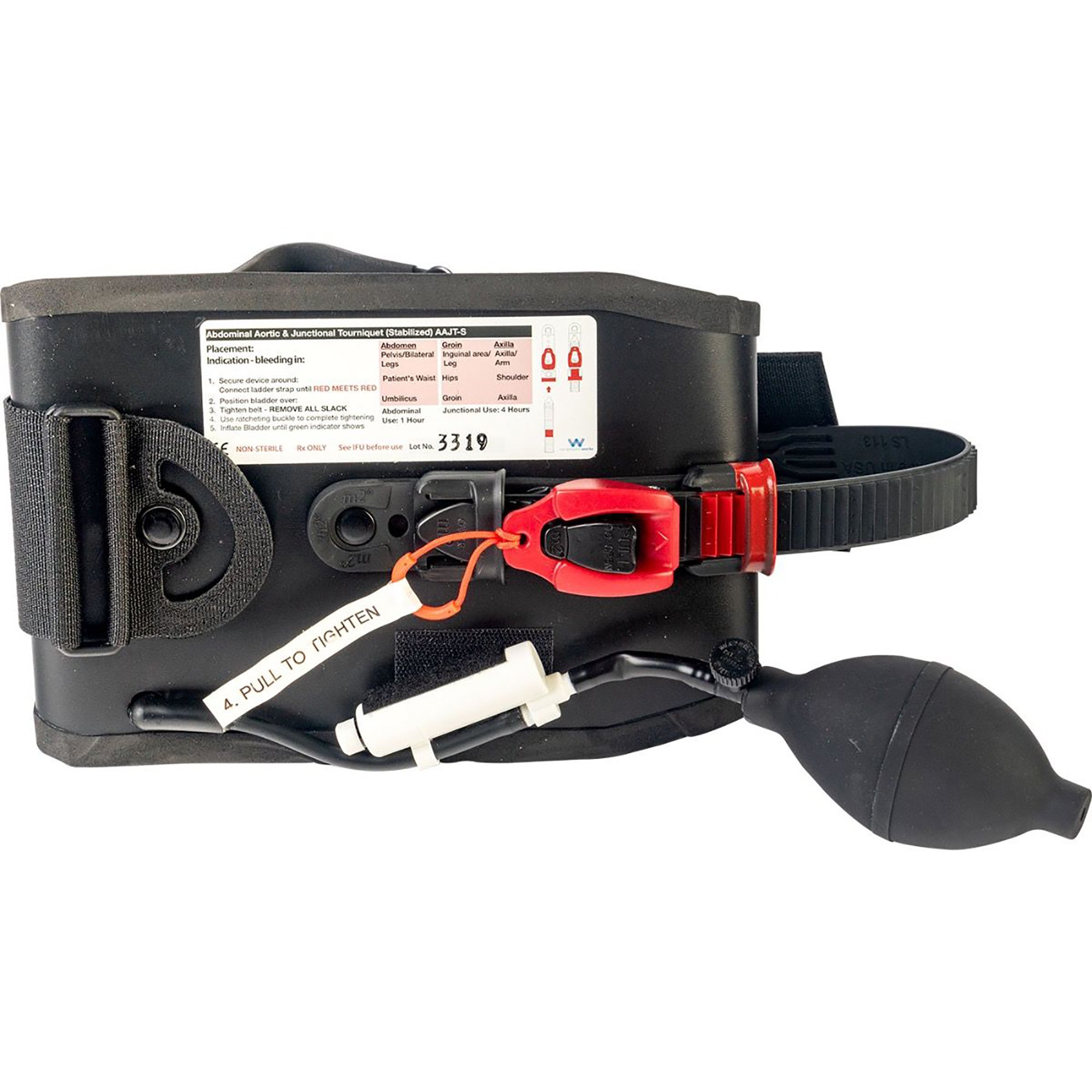 Junctional Tourniquet AAJT-S 7-1/2 Inch Length Flat Pack Cloth