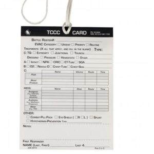 Combat Card Tear Resistant / Water Proof 1-1/2 X 4-1/2 Inch