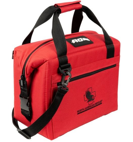 Portable Cooler Polar Skin™ Red, 7 X 12 X 14 Inch, Keeps Ice for 24 hours in 100+°F Heat